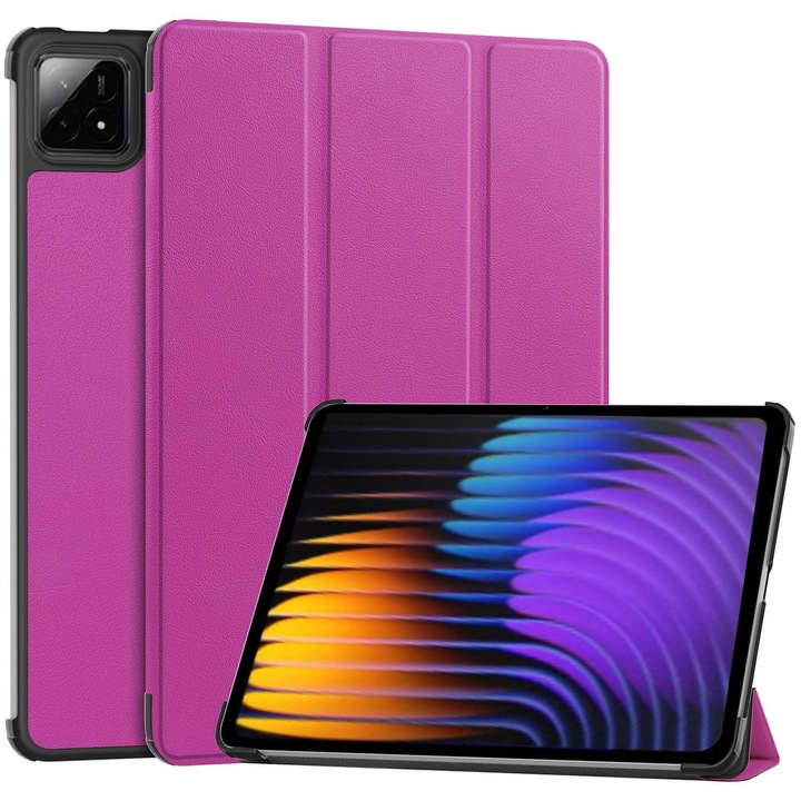 Калъф за таблет, Bizon Case Tab Croc за Xiaomi Pad 7 / 7 Pro, Лилаво