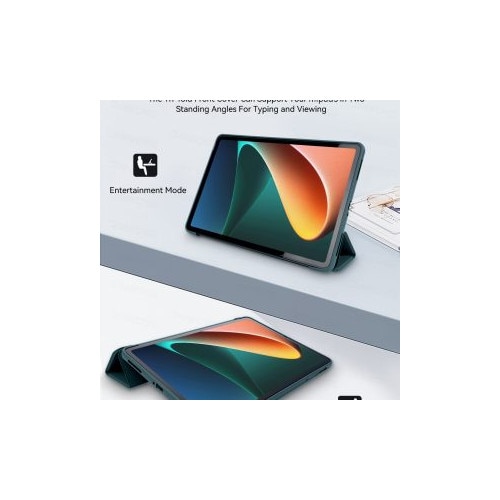 Husa Ultra Slim pentru Xiaomi Pad 8 / Pad 7 (Pro) 11.2" (2025), Silicon TPU, Smart Cover – Verde Marin
