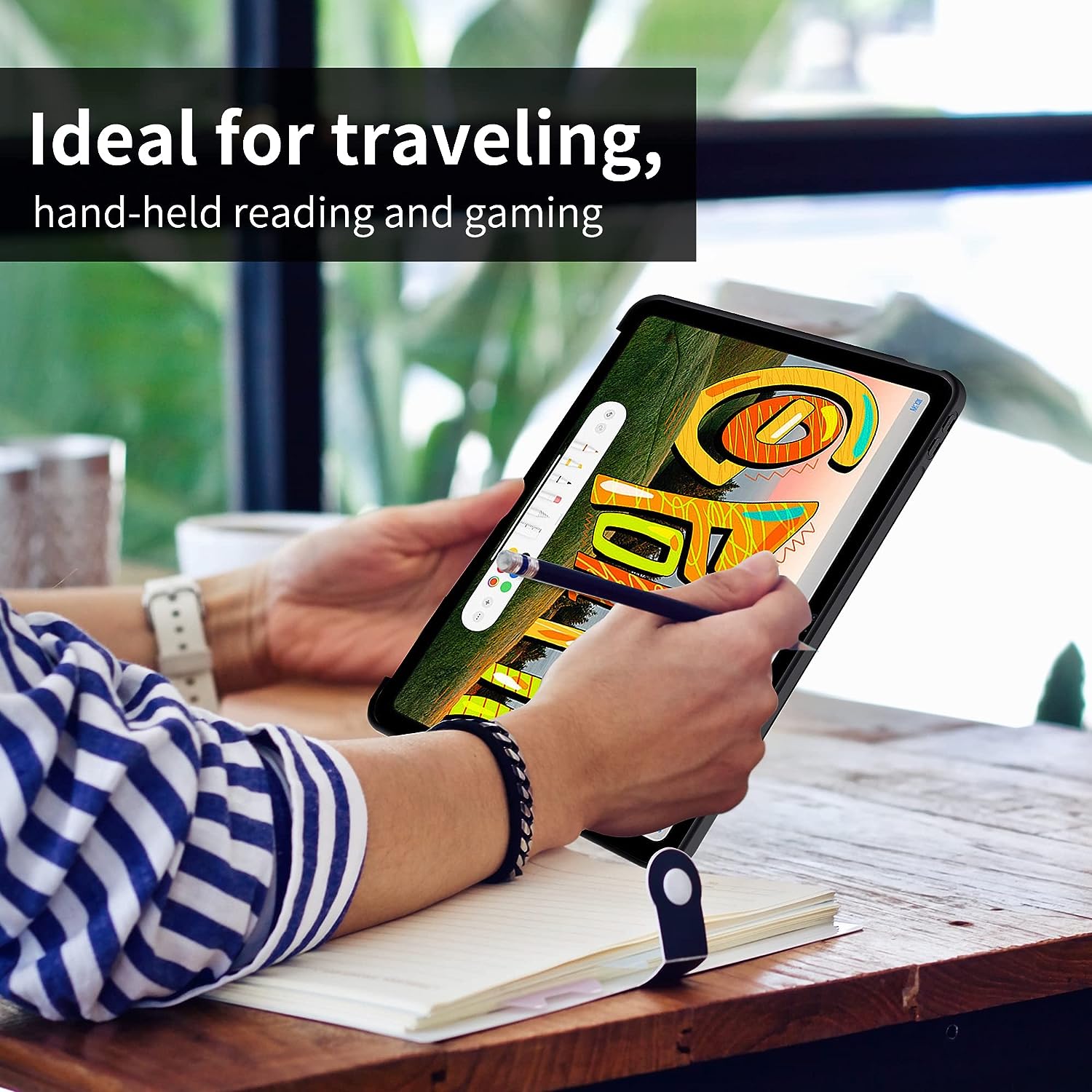 Husa pentru Samsung Tab S6 Lite (Evo) 10.4" 2024, Silicon TPU, Smart Cover – Negru