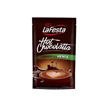 Ciocolata Calda cu Menta, 250 g, La Festa, 10 plicuri Ciocolata Calda cu Menta, 250 g, La Festa, 10 plicuri