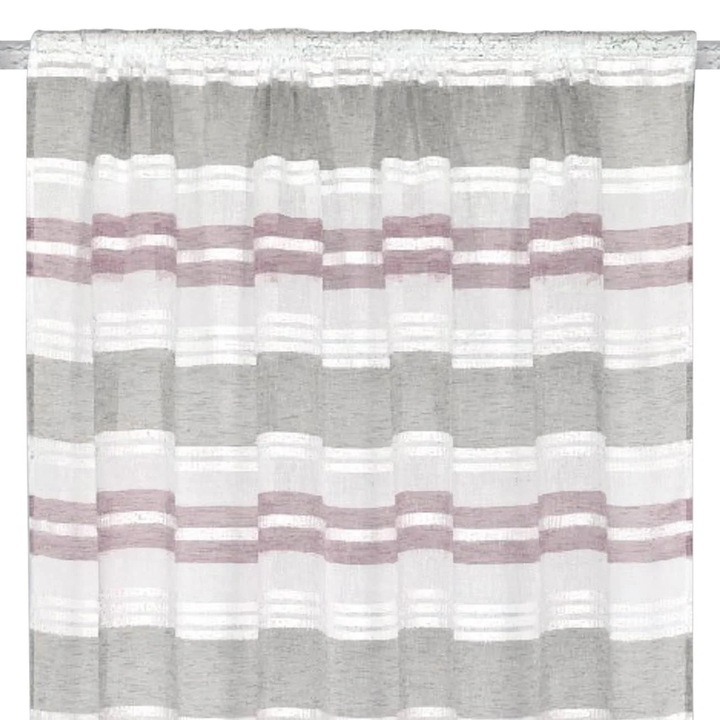 Декоративна завеса с екрю розово и райета 140x260 см