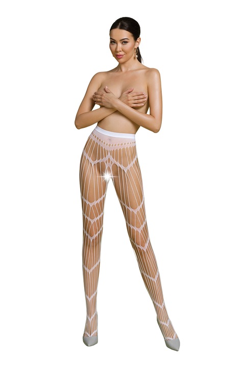 Ciorapi De Dama, Passion, Colectia Eco Alb, Universal, Poliamid, 20 Den, Tanga, Transparent, Fara Cupe, 2 Bretele Reglabile, Lenjerie Intima Pentru Toate Ocaziile