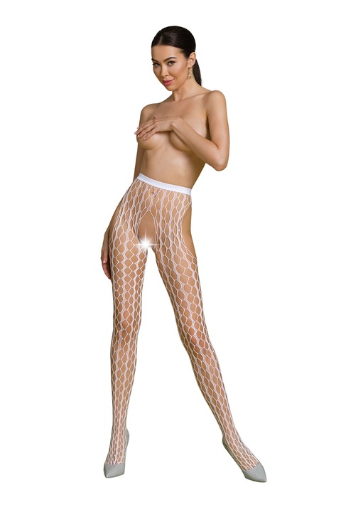 Ciorapi De Dama, Passion, Colectia Eco Alb, Universal, Poliamid, 20 Den, Tanga, Fara Cupe, 2 Bretele Reglabile, Materiale Ecologice Reciclate, Lenjerie Intima Pentru Toate Ocaziile