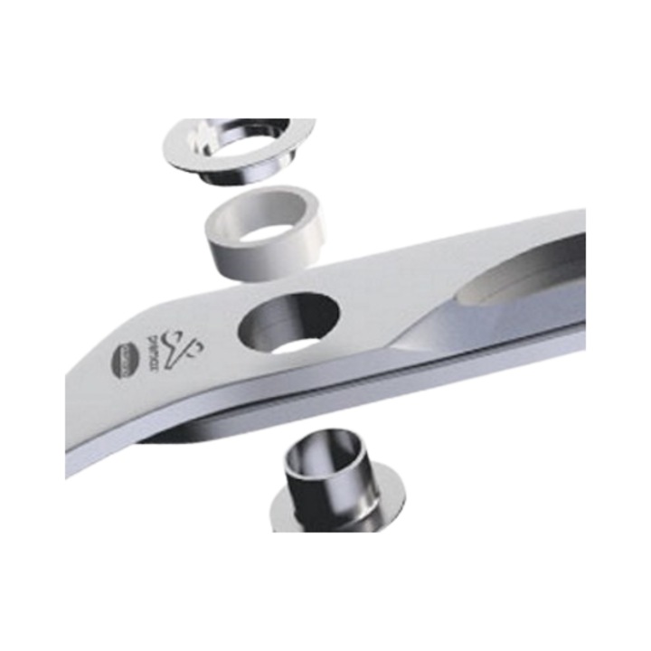 Foarfeca profesionala de croitorie, lungime 15 cm, sistem de blocare cu inel (sau surub torx), manere nylon, Evolution Line Premax
