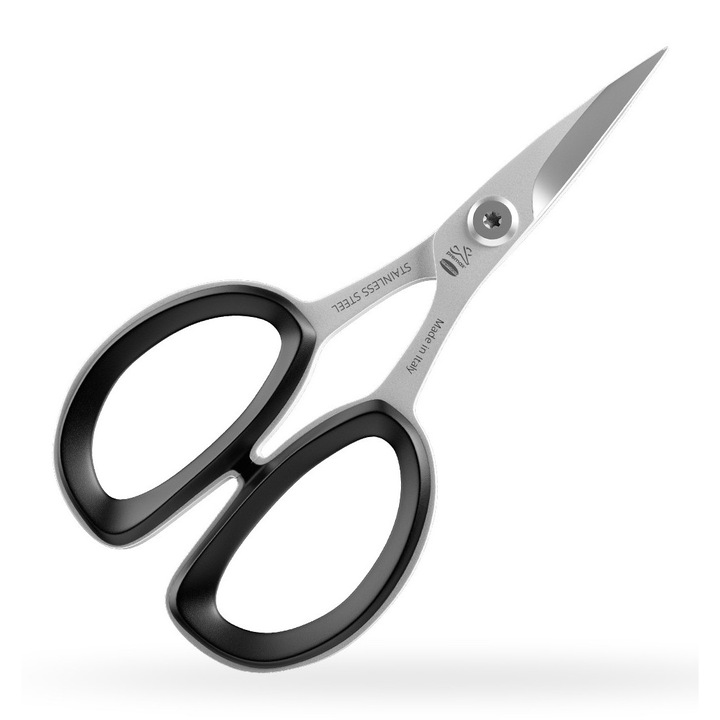 Foarfeca universala, lungime 15, 5 cm, manere inegale, sistem de blocare cu inel sau surub torx colectia Evolution Line Premax