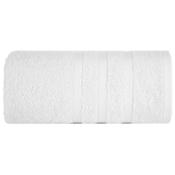 Prosop de mana Eurofirany MILO, alb, 50x90cm, bumbac terry, 500g/m2