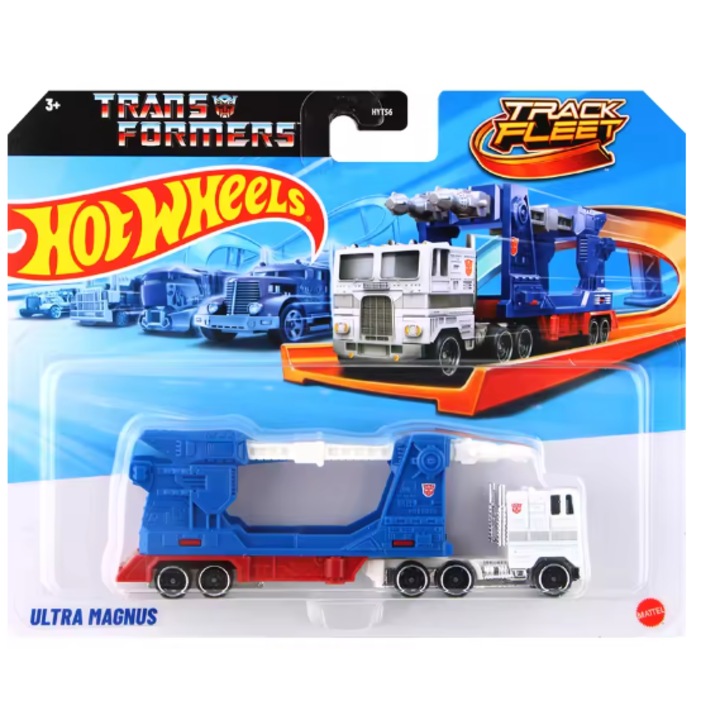 Masinuta metalica Hot Wheels, Ultra Magnus, Colectia Transformers, Editia Track Fleet 2024 HXH02, 1:64. multicolor
