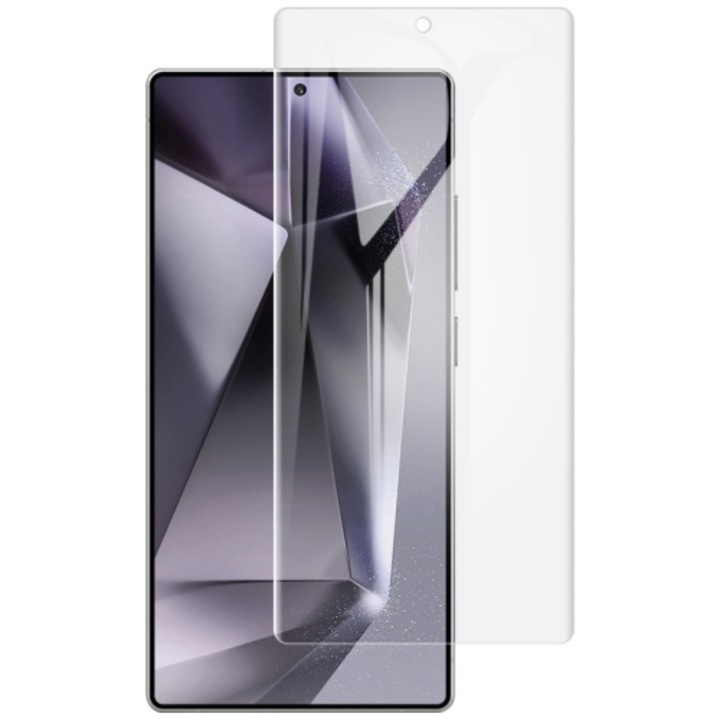 Скрийн протектор за Samsung Galaxy S25 Ultra, Premium Hydrogel, Anti-Fingerprint, Renewable, Compatible with Fingerprint Sensor, Complete Installation Kit, Transparent