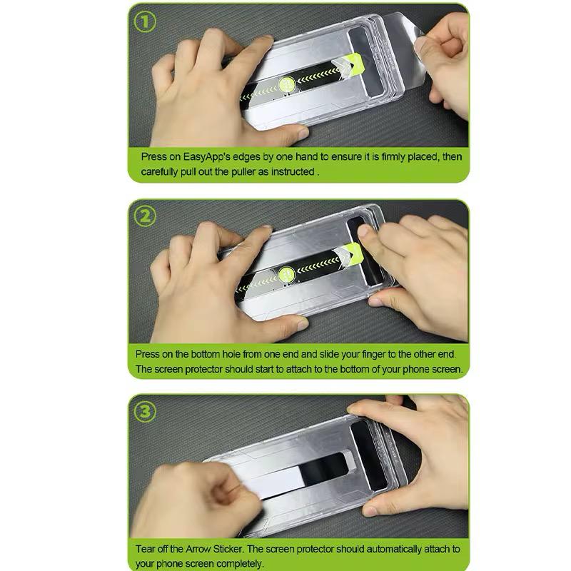 Set 2 Folii Privacy Protectie Ecran Din Sticla Securizata, Cu Dispozitiv De Aplicare Automata In 30 De Secunde Cu Easy App, Compatibil Cu Iphone 16 Pro