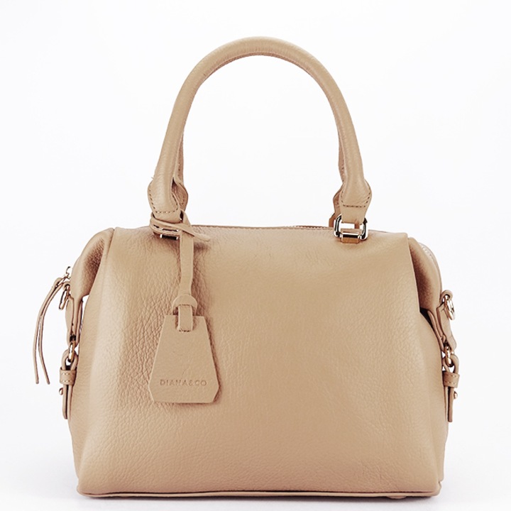 Кафява чанта DIANA&CO B-DTL631-1 12, Светлокафяв, 20x27x12