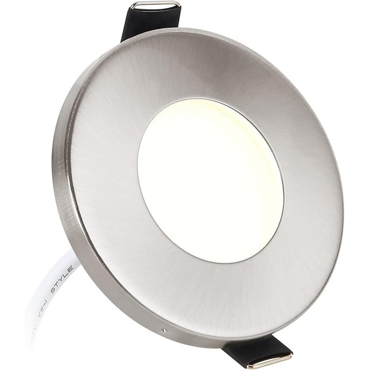 LED прожектор за вграждане IP44 230V 5W регулируем баня кухня коридор, топло бяло 3000K, комплект от 1 бр.