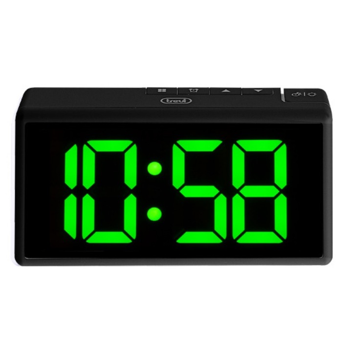 Ceas digital de camera Trevi 0088600 ecran 16 cm cifre de 5 cm afisaj multicolor functie alarma