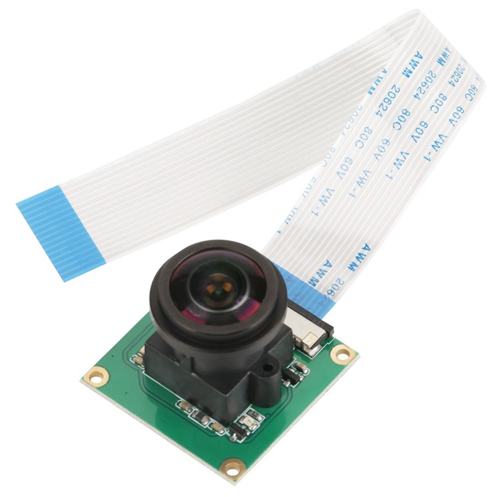 5MP széles látószögű (175°) kamera modul, Raspberry Pi B 3/2-höz