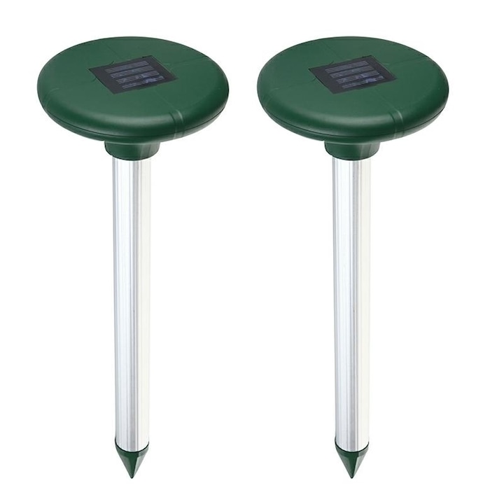 Комплект от 2 соларни репелента против плъхове, Tres, 45x15см, 1000м2, соларна батерия