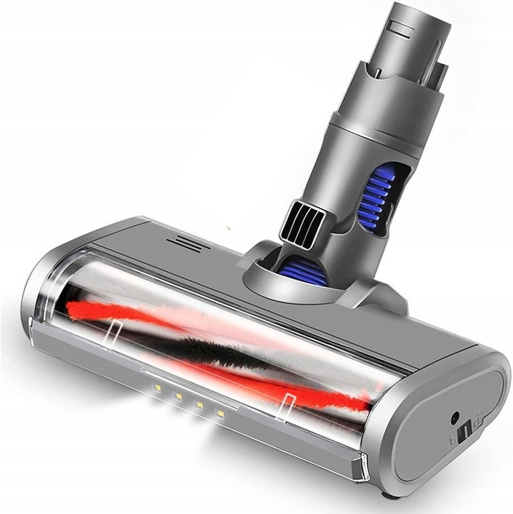 Perie de inlocuire pentru aspirator Dyson, Compatibil Dyson V6/DC58/DC59/DC61/DC62, cu 4 iluminare LED, pentru marmura, gresie, gresie neteda, laminat, podele din lemn, 255x115cm