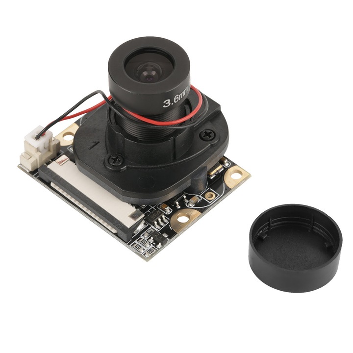 Webkamera modul 5 megapixeles, OV5647 szenzor, 15 cm-es lapos kábel, Raspberry Pi kompatibilis