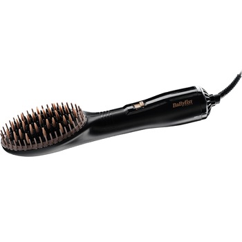 Perie electrica cu aer cald BaByliss Dry & Style AS140E, Ionizare, 2 trepte temperatura, Negru Perie electrica cu aer cald BaByliss Dry & Style AS140E, Ionizare, 2 trepte temperatura, Negru