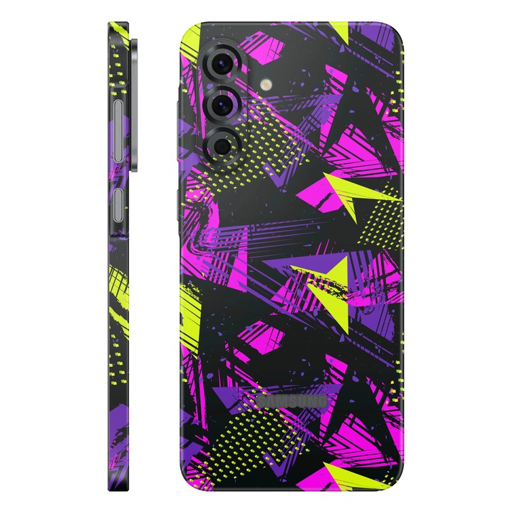 Folie de protectie pentru Samsung Galaxy A56, Colectia Signature, Skin Spate cu laterale unite, Urban Graffiti