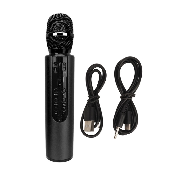 Microfon USB conferinta 360 omnidirectional, cu buton de mutare, plug and play, pentru PC, laptop