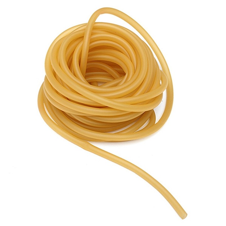 Banda elastica din latex natural 6x9mm, 3m, pentru arbaleta si antrenamente