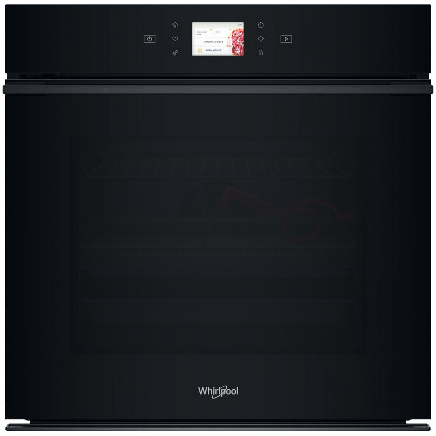 Cuptor incorporabil Whirlpool WOI98MPT2SBA, Electric, 73 l, Autocuratare pirolitica, Thenologie al 6-lea simt, Casa A+, Negru