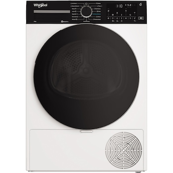 Uscator de rufe Whirlpool WP C10X WBS EE , Pompa de caldura, 10 kg, 15 programe, Clasa C, Tehnologia al 6-lea Simt, SenseWash, Display digital, Home Wizz, Alb