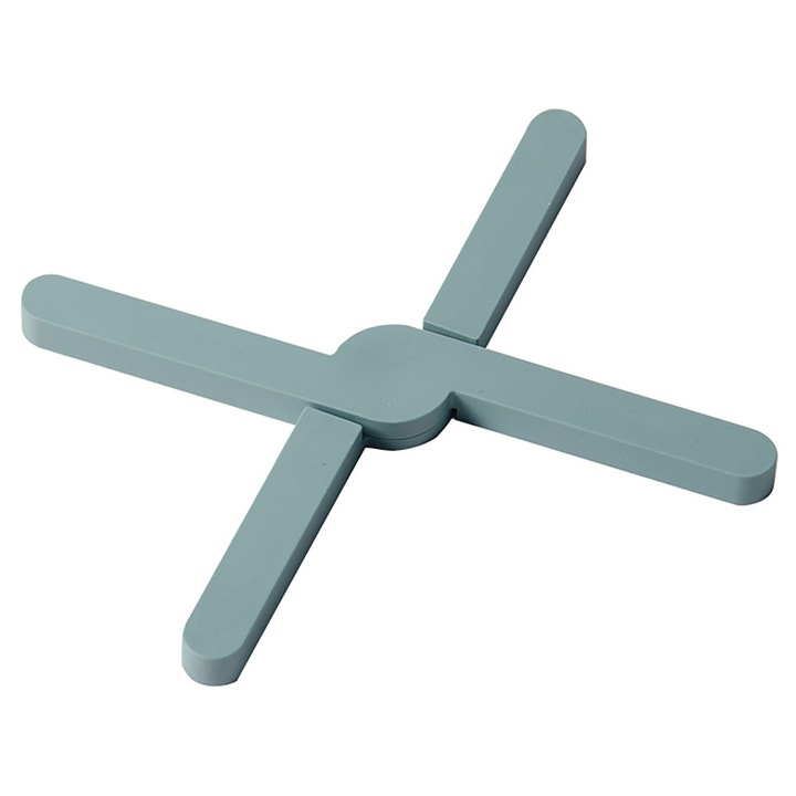 Хранителни силиконови салфетки, Enforose, плътен дизайн, термоустойчиви, сиво-зелени, комплект