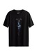 KAFT, Tricou unisex cu imprimeu, Albastru pastel/Negru