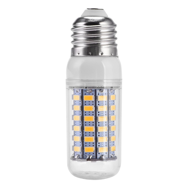LED крушка E27 69LED 5730SMD, висока яркост, издръжливост, прозрачна, 50 000 часа