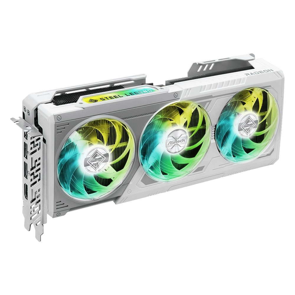 Placa video ASRock AMD Radeon RX 9070 Steel Legend, 16GB, GDDR6