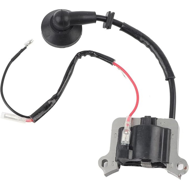 Bobina de aprindere pentru taietor de perii, Bobina inductie motocoasa, masina de tuns iarba cu motor 48F de 63cc, negru