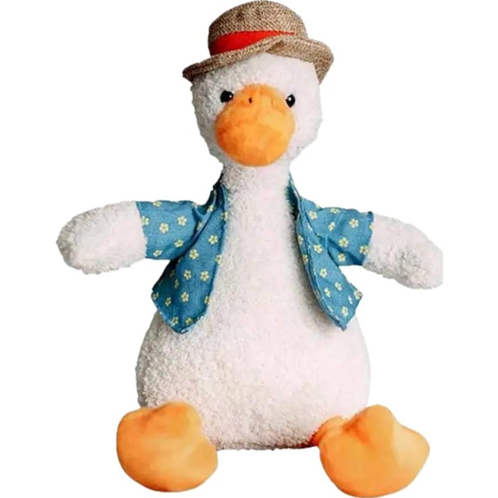 Jucarie plus. Rata cu palarie, 20 cm