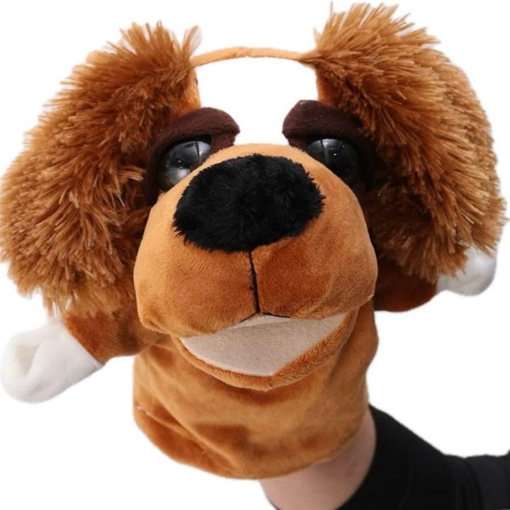 Marioneta de mana animalut catel, Maro, Nichita Impex, 26 cm