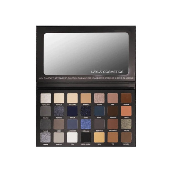 Professzionális szemhéjfesték paletta, Layla Cosmetics, Creator Fluid Palette