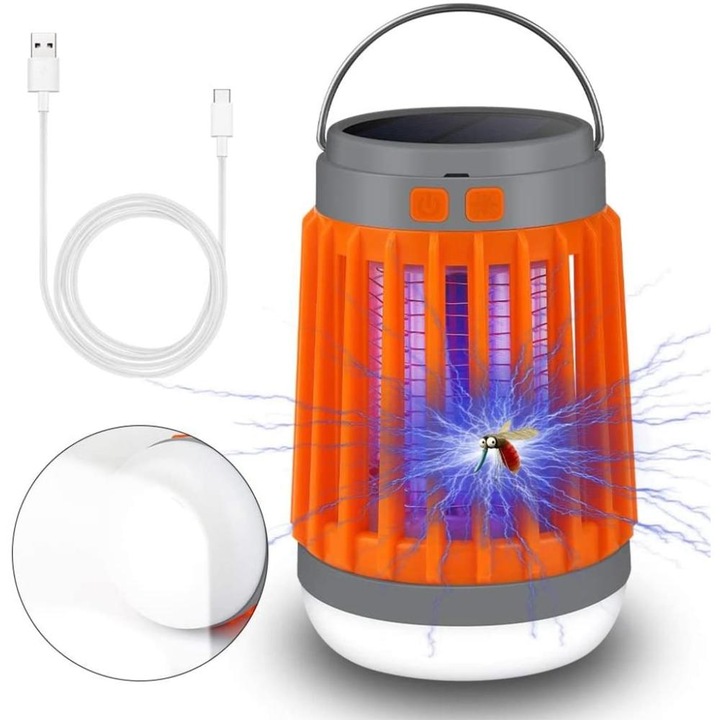 Zapper 3-in-1 Enforose pentru tantari, tehnologie avansata, impermeabil, portabil