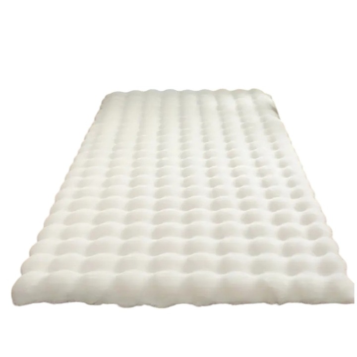 Covor moale si pufos Alb din blana artificiala, 120x60 cm