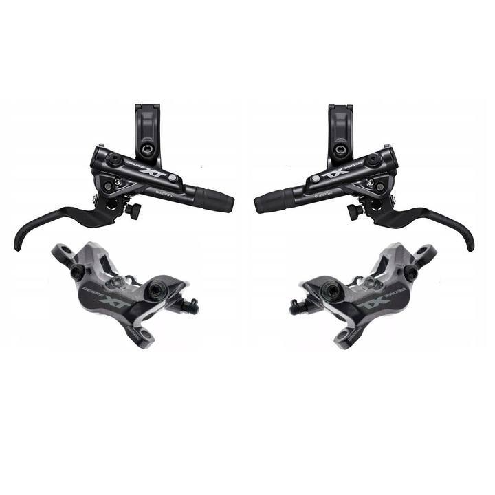Комплект хидравлични спирачки Shimano Deore XT M8120, 4 бутала, 950 мм и 1700 мм