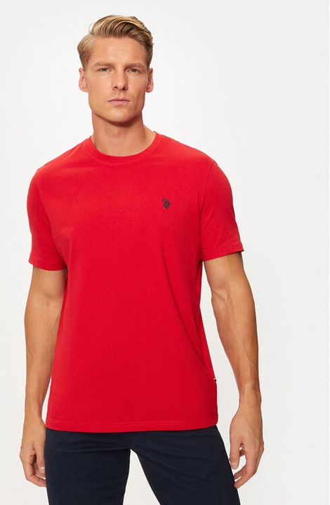 Tricou barbati, U.S. Polo Assn., 304796951, Bumbac, Negru, Negru