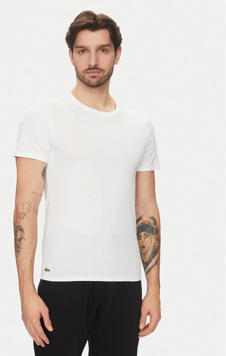 Комплект от 3 мъжки тениски, Lacoste, 304998041, Памук, Бял, Бял, 2XL