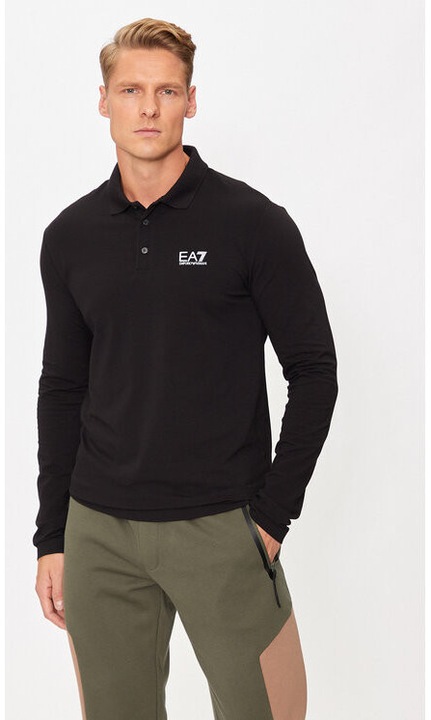 Мъжка тениска, Emporio Armani EA7, 304212758, Памук, Черен, Черен, S