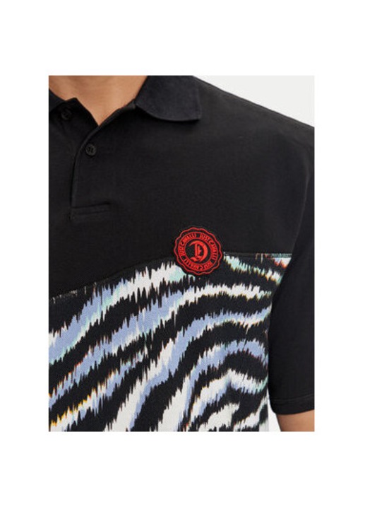 Tricou barbati, Just Cavalli, 303694142, Bumbac, Negru, Negru