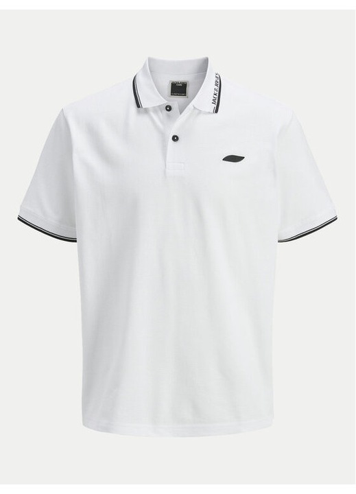 Ferfi polo, Jack and Jones, 304780035, Pamut, Feher, Fehér