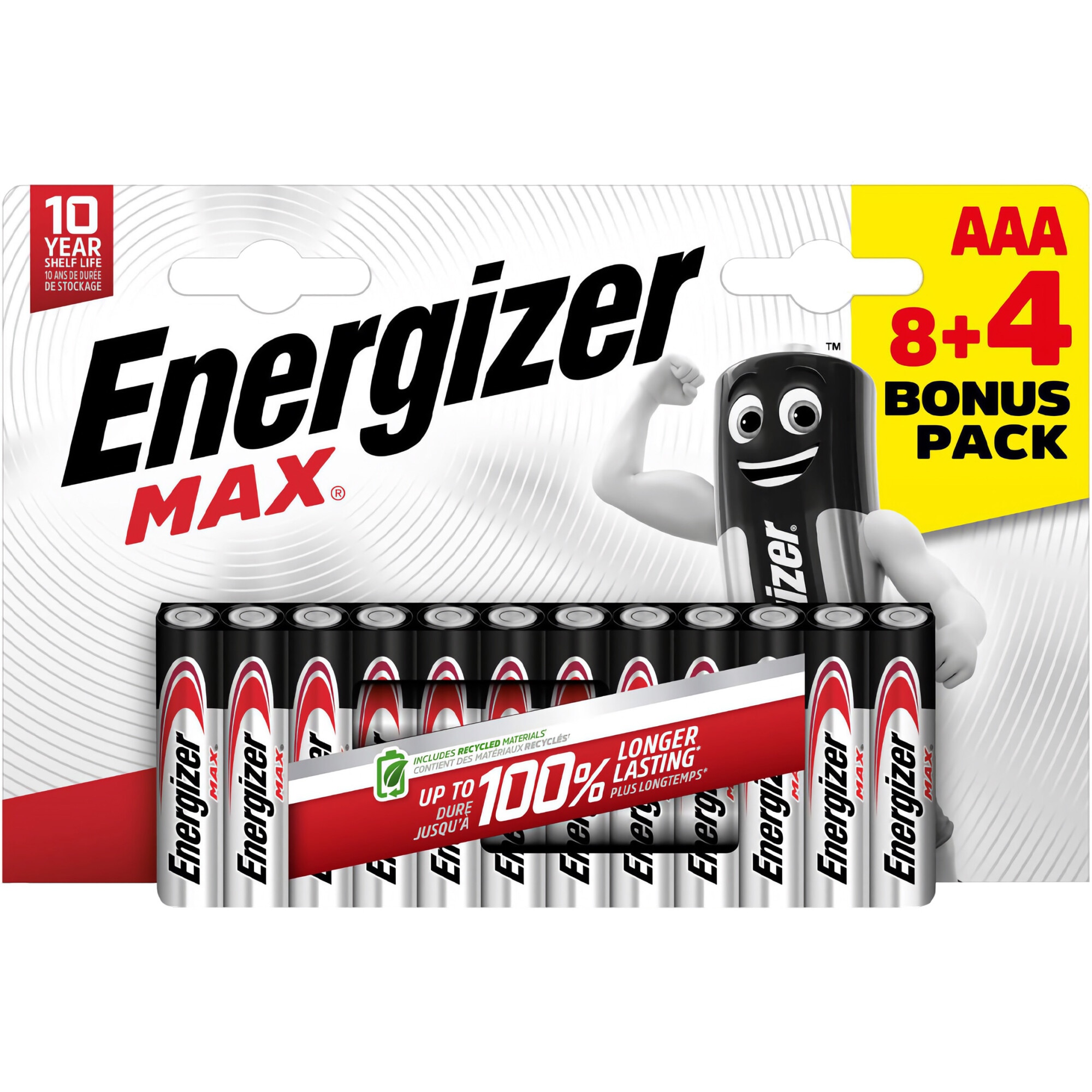 Baterii Alkaline Energizer Max AAA, 12 buc