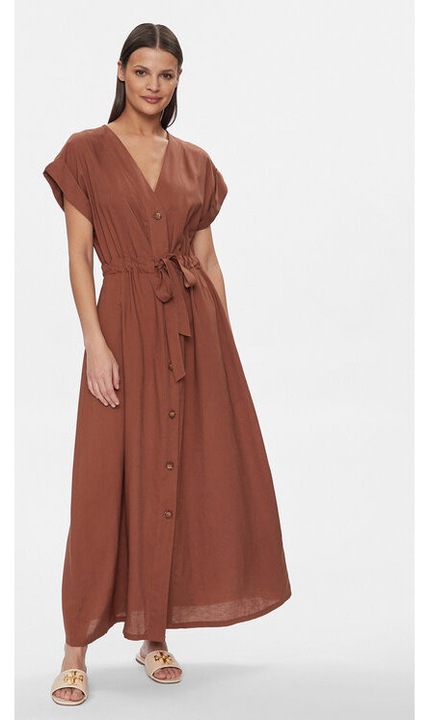 Női ruha, Fracomina, 303688264, Tencel/Len, S INTL, Bézs