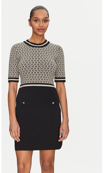 Rochie dama, Morgan, 305253477, Viscoza/Poliamida, Bej, Bej