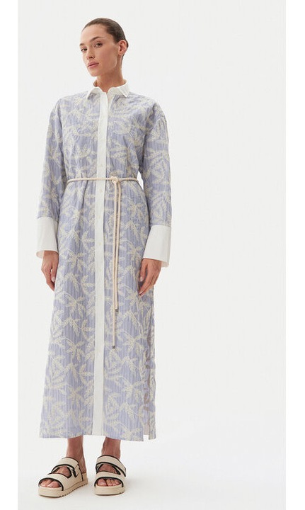 Rochie dama, Munthe, 304892981, Bumbac organic, Albastru, Albastru