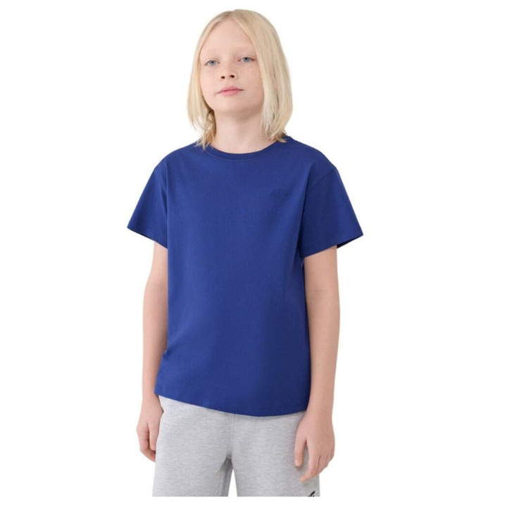 Tricou 4F, bumbac, cobalt, Albastru cobalt