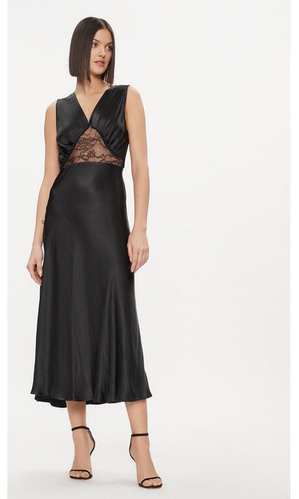 Rochie dama, Please, 303931490, Poliester reciclat, Negru, Negru, L