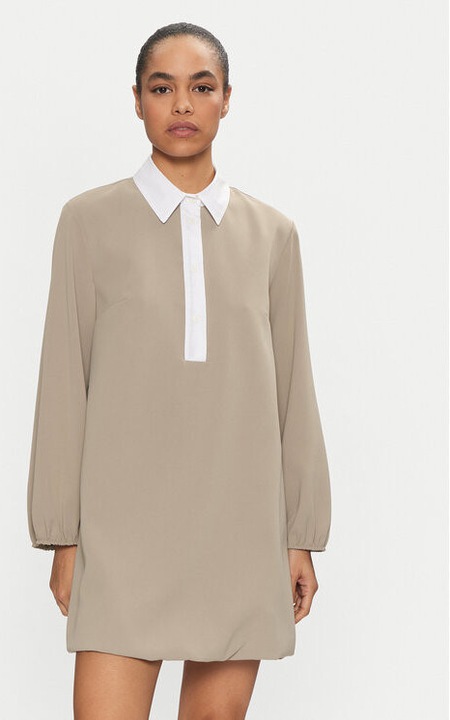 Rochie dama, Please, 305014146, Poliester, Bej, Bej