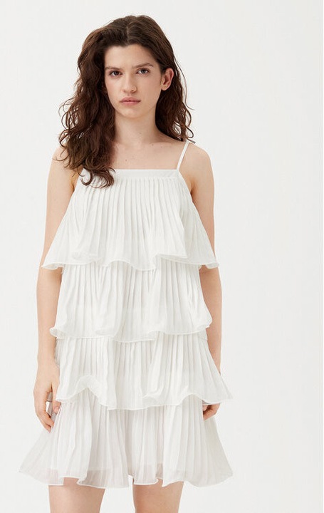 Rochie dama, Yas, 304950667, Poliester, Alb, Alb